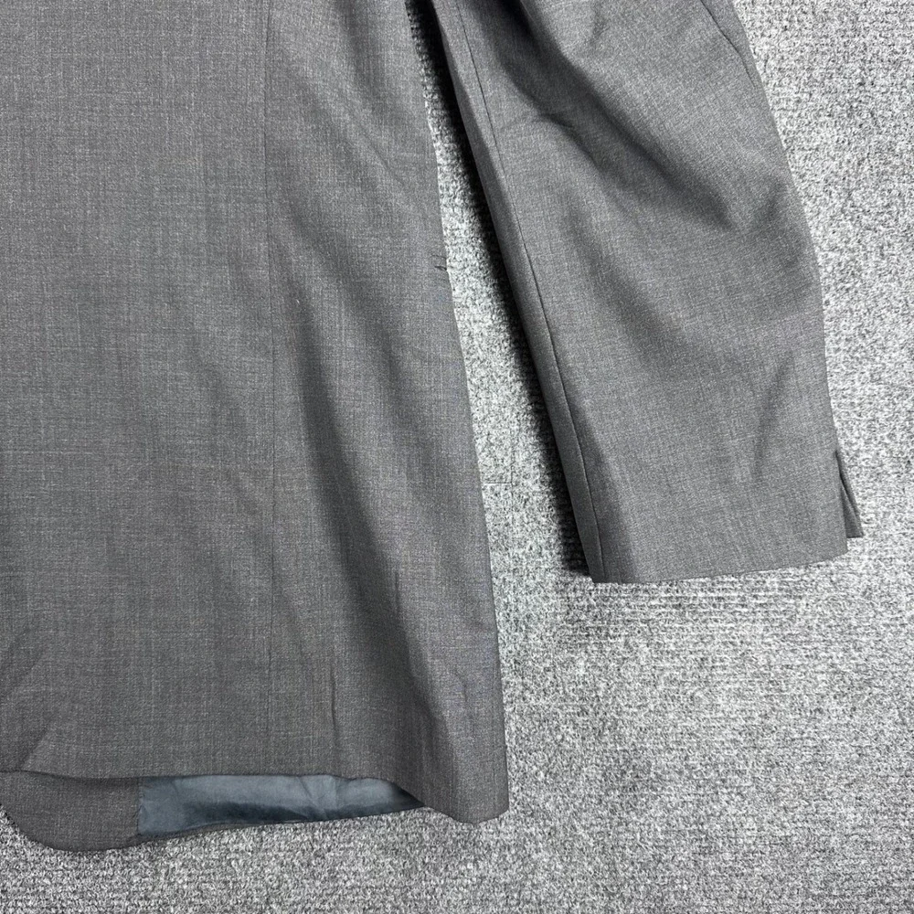 Emporio Armani‎ Blazer Mens 44R Grey Virgin Wool Cashmere Suit Jacket Italy